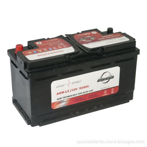 AGM-L5 High Capacity 12V AGM Start-Stop Auto Battery